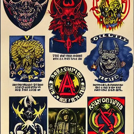 Image similar to Satanic States of America, alternate history, Satanic Marines, goth marines, US marines, 1970s