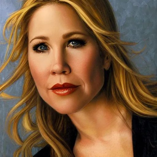 Prompt: Christina Applegate, by Mark Brooks, by Donato Giancola, by Fiona Stephenson