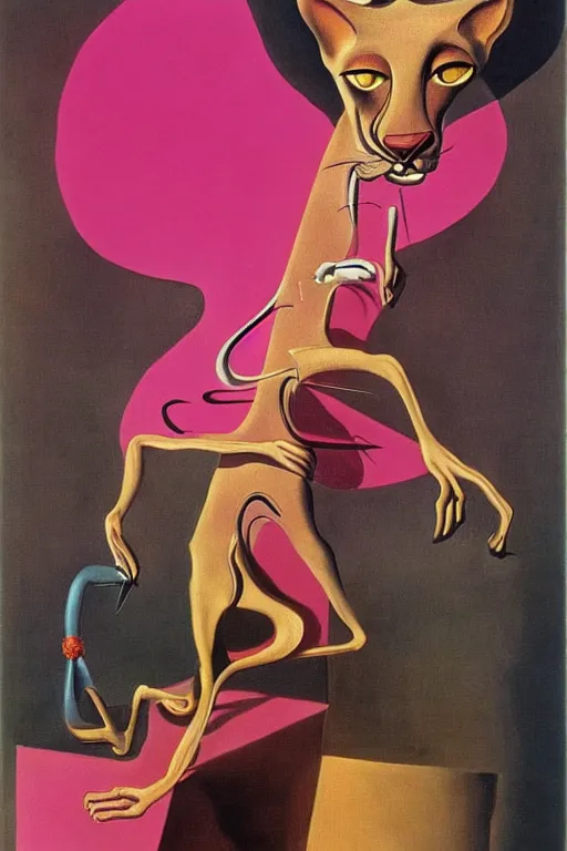 Image similar to The Pink Panther by Salvador Dalí