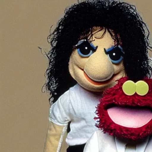 Image similar to Michael Jackson as a muppet