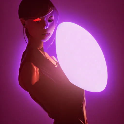 Prompt: girl with the plasma orb, dramatic vector art by conrad roser, by artgerm, dynamic lighting, octane render, trending on artstation