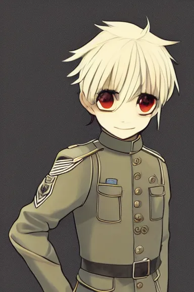 Image similar to beautiful little blonde boy in thigh nazi male uniform. made in abyss art style, inspired by kris from deltarrune, cute detailed artwork, anatomically correct, soft details, ilya kuvshinov, reflection, perfect composition, wallpaper mobile, illumination, digital art, detailed anime soft face, symmetrical face, western comic, illustration, realistic, nazism