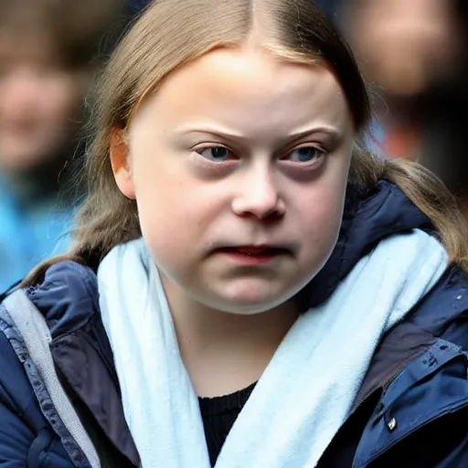 Image similar to greta thunberg obese