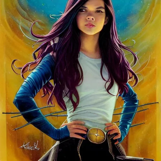 Image similar to Hailee Steinfeld as Kate Bishop (Marvel) by Karol Bak, Lisa James and jeremiah ketner