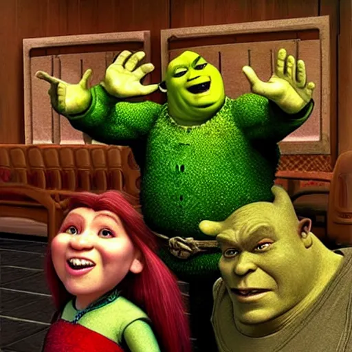 Image similar to “ tim vigil ” “ shrek 2 ” cenobites 1 0 2 4 x 1 0 2 4