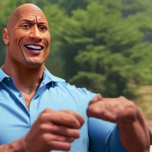 Image similar to a still of dwayne johnson in the movie hotwheels acceleracers