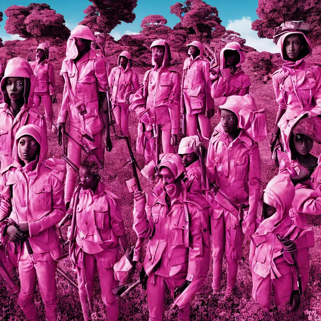 Image similar to advertising campaign by richard mosse