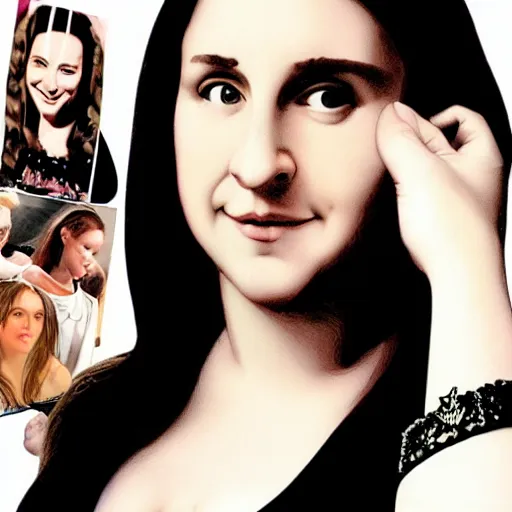 Image similar to monalisa smile, Girls Heart, girls hbo, lena dunham, bff