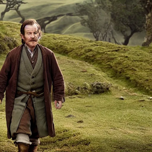 Prompt: bryan cranston as a hobbit