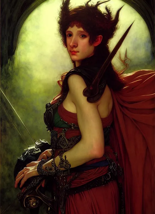 Image similar to elf bard, full body, hyper realistic, extremely detailed, dnd character art portrait, dark fantasy art, intricate fantasy painting, dramatic lighting, vivid colors, deviantart, artstation, by edgar maxence and caravaggio and michael whelan and delacroix.
