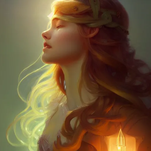 Image similar to aurora, child of light, highly detailed, digital painting, artstation, concept art, smooth, sharp focus, illustration, Unreal Engine 5, 8K, art by artgerm and greg rutkowski and alphonse mucha