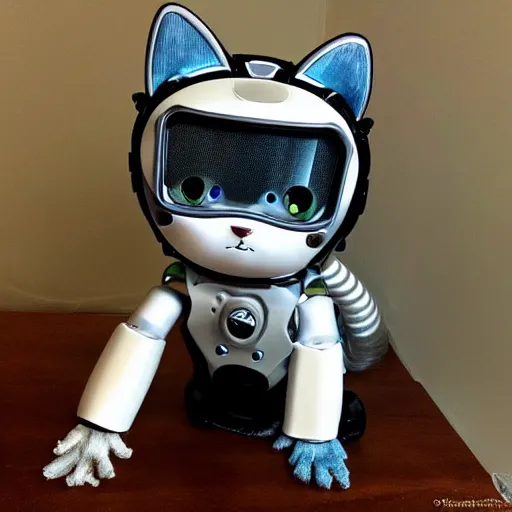 Prompt: highly detailed kitten in robot suit, anime, studio ghibli style