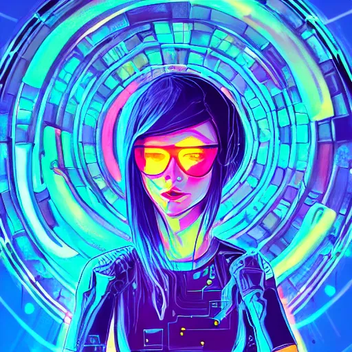 Image similar to skill magic geek inside matrix deepdream radiating a glowing aura stuff loot legends stylized digital illustration video game icon artstation lois van baarle, ilya kuvshinov, rossdraws,