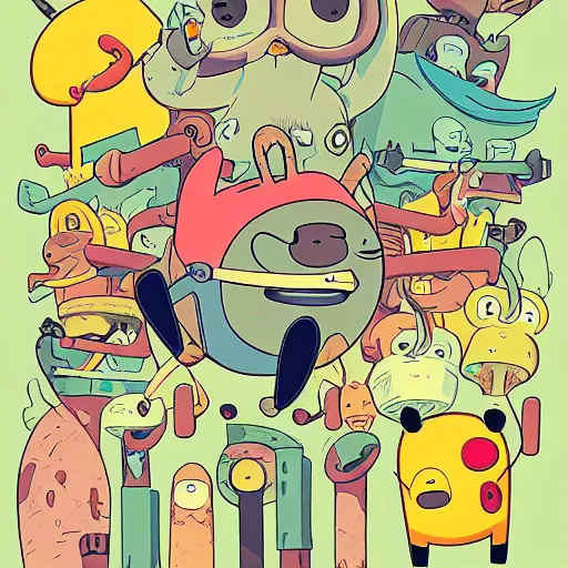 Image similar to adventure time by pendleton ward, adventure time cartoon, adventure time style, adventure time by adam muto