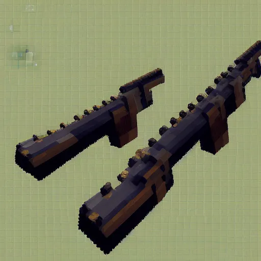 Prompt: guns in Minecraft