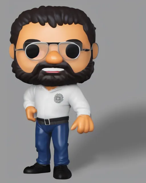 Image similar to full body 3d render of Luis Inácio Lula da Silva as a funko pop, studio lighting, white background, blender, trending on artstation, 8k, highly detailed