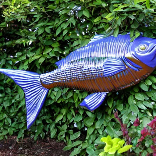 Image similar to fish, but it is a beautiful statue