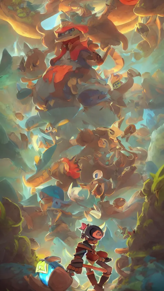 Image similar to Miss Dofus fanart in pokemon world Hero epic legend fantasy , by Stanley Artgerm Lau, WLOP, Rossdraws, James Jean, Andrei Riabovitchev, Marc Simonetti, Yoshitaka Amano, ArtStation, CGSociety,