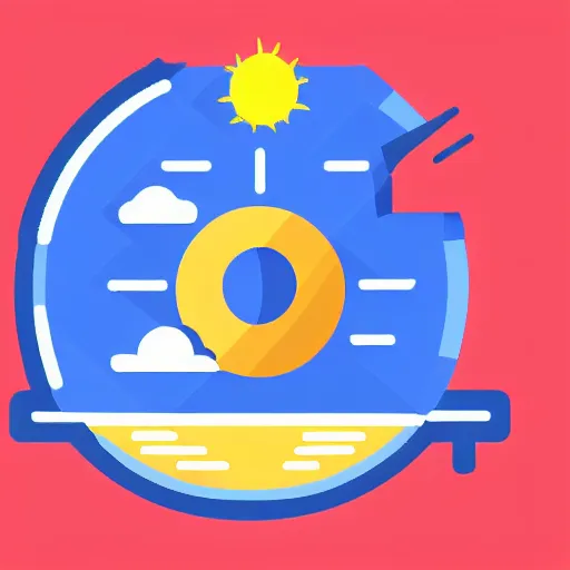 Image similar to icon for weather app, favicon, widely used, icon, sunny, sun, detailed