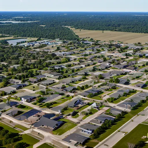 Prompt: desoto Texas aerial view