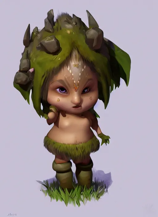 Image similar to Auka a fantasy charater Proto-Slavic mythology, A kind of mischievous forest spirit, small, pot-bellied, with round cheeks., full body, detailed and realistic, 4k, top-artstation, inspired blizzard games, octane render