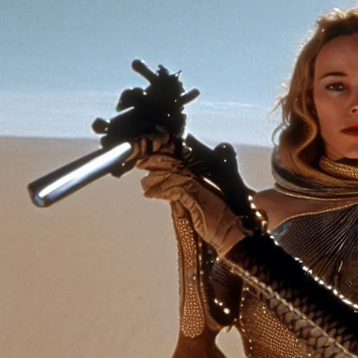 Prompt: a still of Rachel McAdams in Dune (1984)