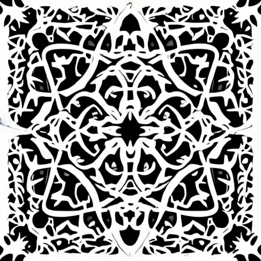 Image similar to vector art panel for cnc plasma, laser, simple geometric floral design pattern