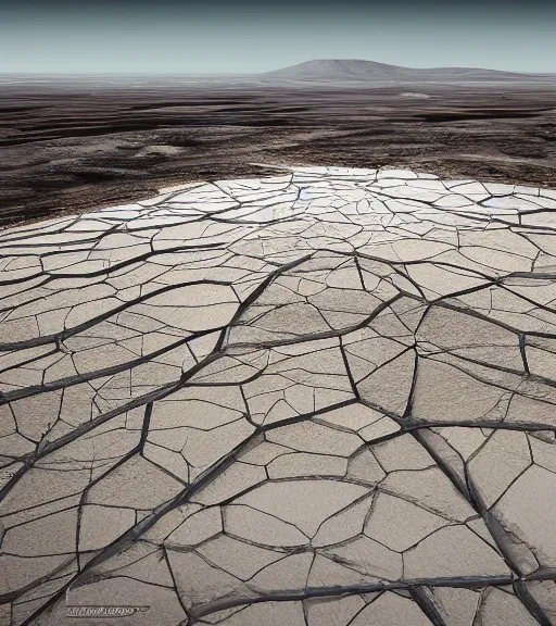 Image similar to hyperealistic render of white bioremediation architecture, mining tailings atacama desert, uhd, high detail, corona render, unreal engine, ue 5, vray, by peter zumthor, trending on artstation