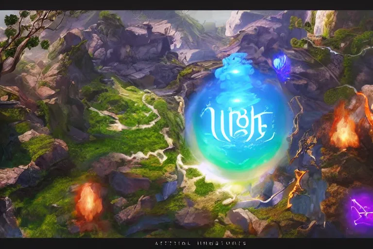 Image similar to illustration of the five elements by artstation, unreal engine, photorealistic