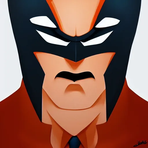 Image similar to face icon stylized minimalist batman : the animated series, loftis, cory behance hd by jesper ejsing, by rhads, makoto shinkai and lois van baarle, ilya kuvshinov, rossdraws global illumination