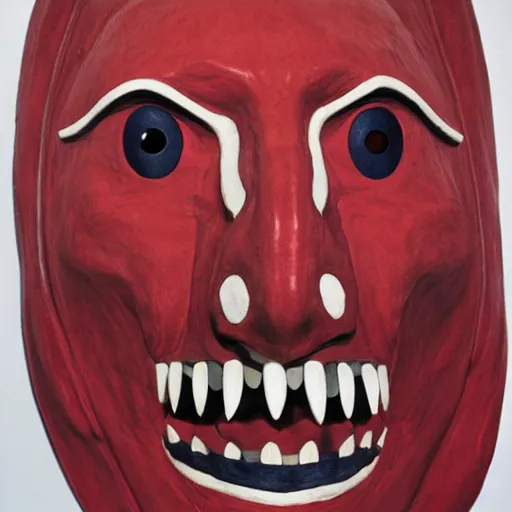 Image similar to monster mask by louise bourgeois