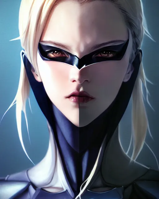 Image similar to portrait Anime batman cosplay girl cute-fine-face, pretty face, realistic shaded Perfect face, fine details. Anime. realistic shaded lighting by katsuhiro otomo ghost-in-the-shell, magali villeneuve, artgerm, rutkowski Jeremy Lipkin and Giuseppe Dangelico Pino and Michael Garmash and Rob Rey