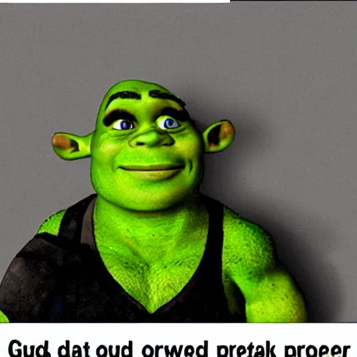 Prompt: newspaper article shrek arrested drug possession