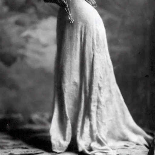 Prompt: Edwardian photograph of Elle Fanning, elegant, 1910s, 1900s, 1920s, anatomically proportionate, grainy, detailed