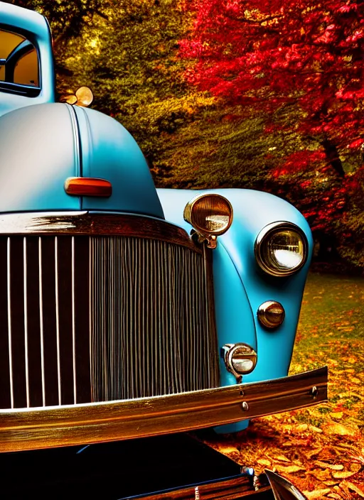 Prompt: ( morris garage model b ( vehicle ) ) sharpfocus, photorealism, soft diffuse autumn lights, some sun light ray, dark room wall, canon 5 d 5 0 mm lens