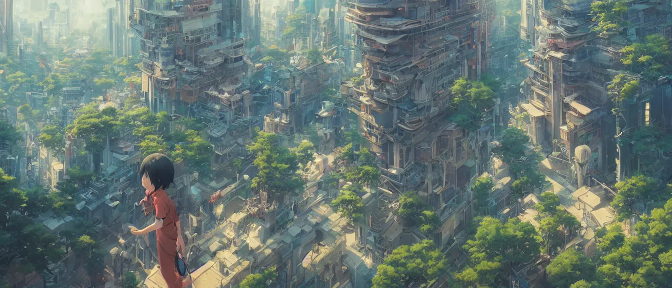 Image similar to new tokyo, akira, unreal engine, fantasy art by greg, loish, rhads, ferdinand knab, makoto shinkai, lois van baarle, ilya kuvshinov, rossdraws, tom bagshaw, global illumination, radiant light, highly detailed intricate environment, isometric, onstudio ghibli, octane render, 8 k