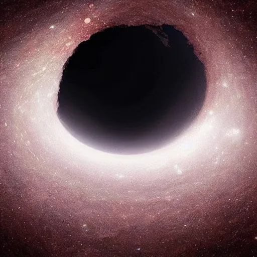 Prompt: “god creating the universe in a black hole, creepy lighting, photorealistic”