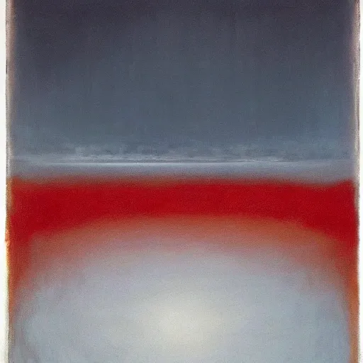 Image similar to the abstract painting'arctic void ', by caspar david friedrich!!!, by rothko!!!