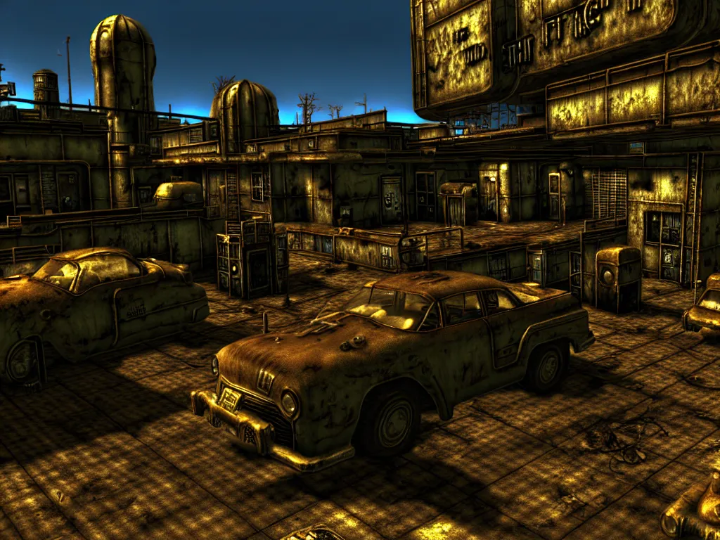 Prompt: fallout 2 hd remastered screenshot unreal engine 5