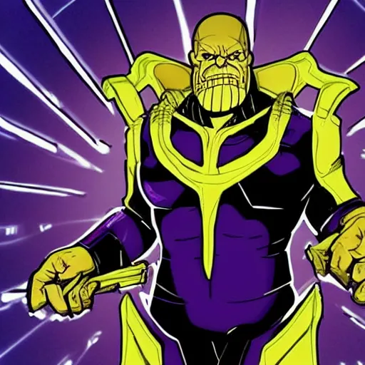 Prompt: thanos dressed in lawyer clothes