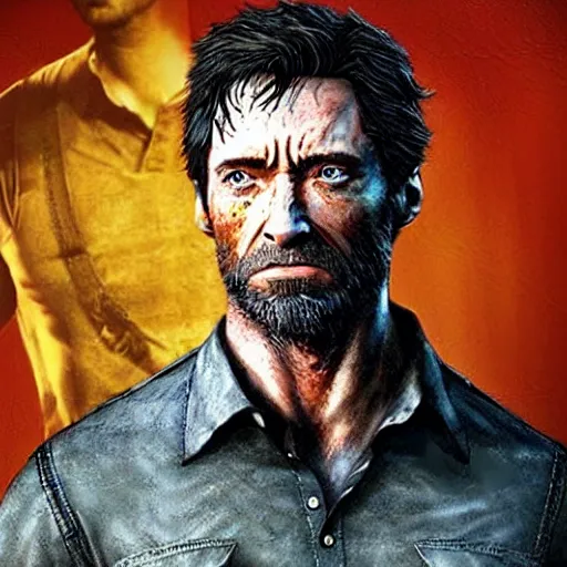 Image similar to Hugh Jackman as Joel from the last of us