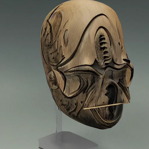 Image similar to illithid wooden mask