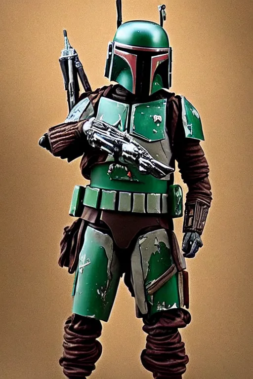 Image similar to boba fett, intricate, beautiful artstyle, intricate, insanely detailed, elegant, d&d, fantasy, mcfarlane toys prodict photo