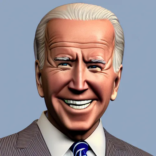 Prompt: Joe Biden 3d model by Keita Takahashi