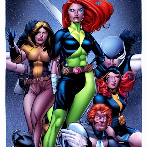 Prompt: xmen by mark brooks