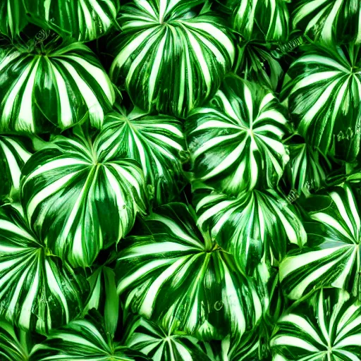 Prompt: Green exotic plant background, closeup