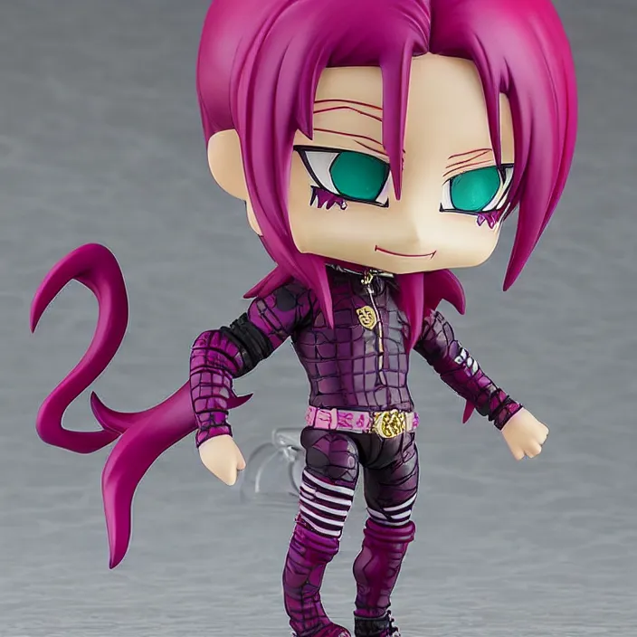 Image similar to diavolo, an anime nendoroid of diavolo, jojos bizarre adventure, figurine, detailed product photo