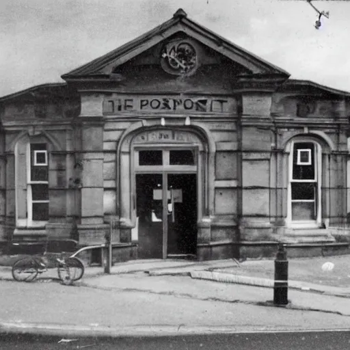 Image similar to photograph of North Allerton post office as a portal to hell, but it is now a portal to hell