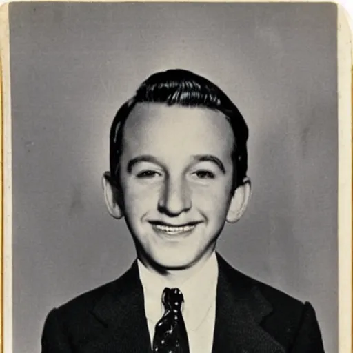 Image similar to a portrait of walt disney at 1 2 years old