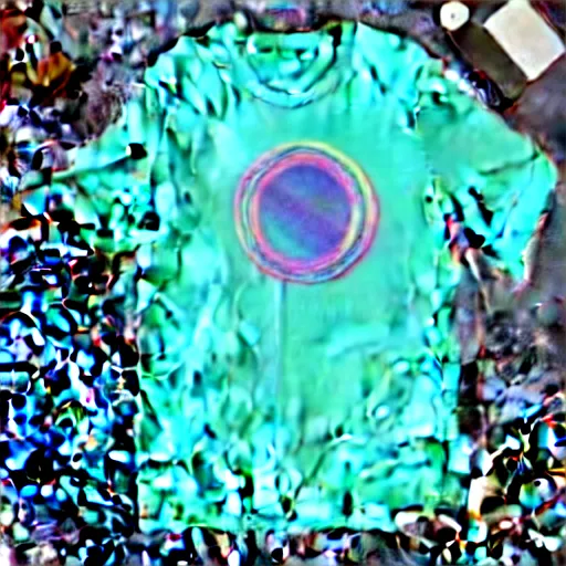 Image similar to vaporwave blue and green long sleeve t shirt